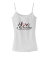 Love Is All We Need Spaghetti Strap Tank-Womens Spaghetti Strap Tanks-TooLoud-White-X-Small-Davson Sales