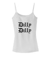 Dilly Dilly Beer Drinking Funny Spaghetti Strap Tank by TooLoud-Womens Spaghetti Strap Tanks-TooLoud-White-X-Small-Davson Sales