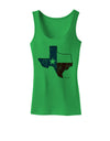 State of Texas Flag Design - Distressed Womens Tank Top-Womens Tank Tops-TooLoud-KellyGreen-X-Small-Davson Sales