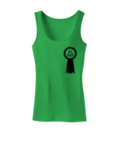 Number One Dad Award Ribbon Womens Tank Top-Womens Tank Tops-TooLoud-KellyGreen-X-Small-Davson Sales