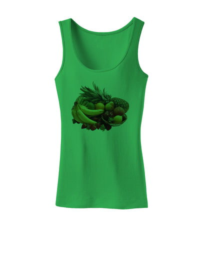 Fruit Basket Still Life Womens Tank Top-Womens Tank Tops-TooLoud-KellyGreen-X-Small-Davson Sales