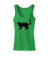 Cat Silhouette Design Womens Tank Top by TooLoud-Womens Tank Tops-TooLoud-KellyGreen-X-Small-Davson Sales