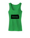 Kansas - United States Shape Womens Tank Top by TooLoud-Womens Tank Tops-TooLoud-KellyGreen-X-Small-Davson Sales