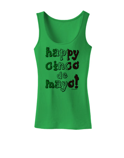 Happy Cinco de Mayo - Cactus Design Womens Tank Top by TooLoud-Womens Tank Tops-TooLoud-KellyGreen-X-Small-Davson Sales