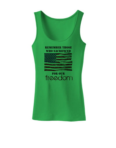 Remember - Veterans Womens Tank Top-Womens Tank Tops-TooLoud-KellyGreen-X-Small-Davson Sales