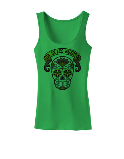 Dia de los Muertos Calavera Womens Tank Top-Womens Tank Tops-TooLoud-KellyGreen-X-Small-Davson Sales