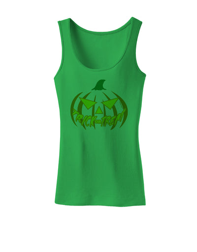 Trick or Treat Jack Yellow Womens Tank Top-Womens Tank Tops-TooLoud-KellyGreen-X-Small-Davson Sales