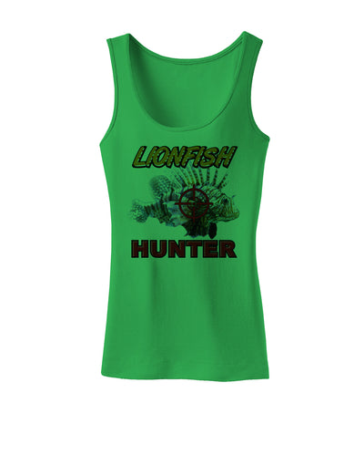 Lionfish Hunter Womens Tank Top-Womens Tank Tops-TooLoud-KellyGreen-X-Small-Davson Sales