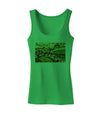 Watercolor Mountains Colorado Womens Petite Tank Top-TooLoud-KellyGreen-X-Small-Davson Sales