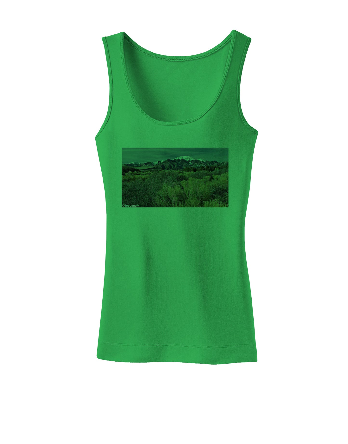 Mountain Forest Park Womens Petite Tank Top-TooLoud-KellyGreen-X-Small-Davson Sales