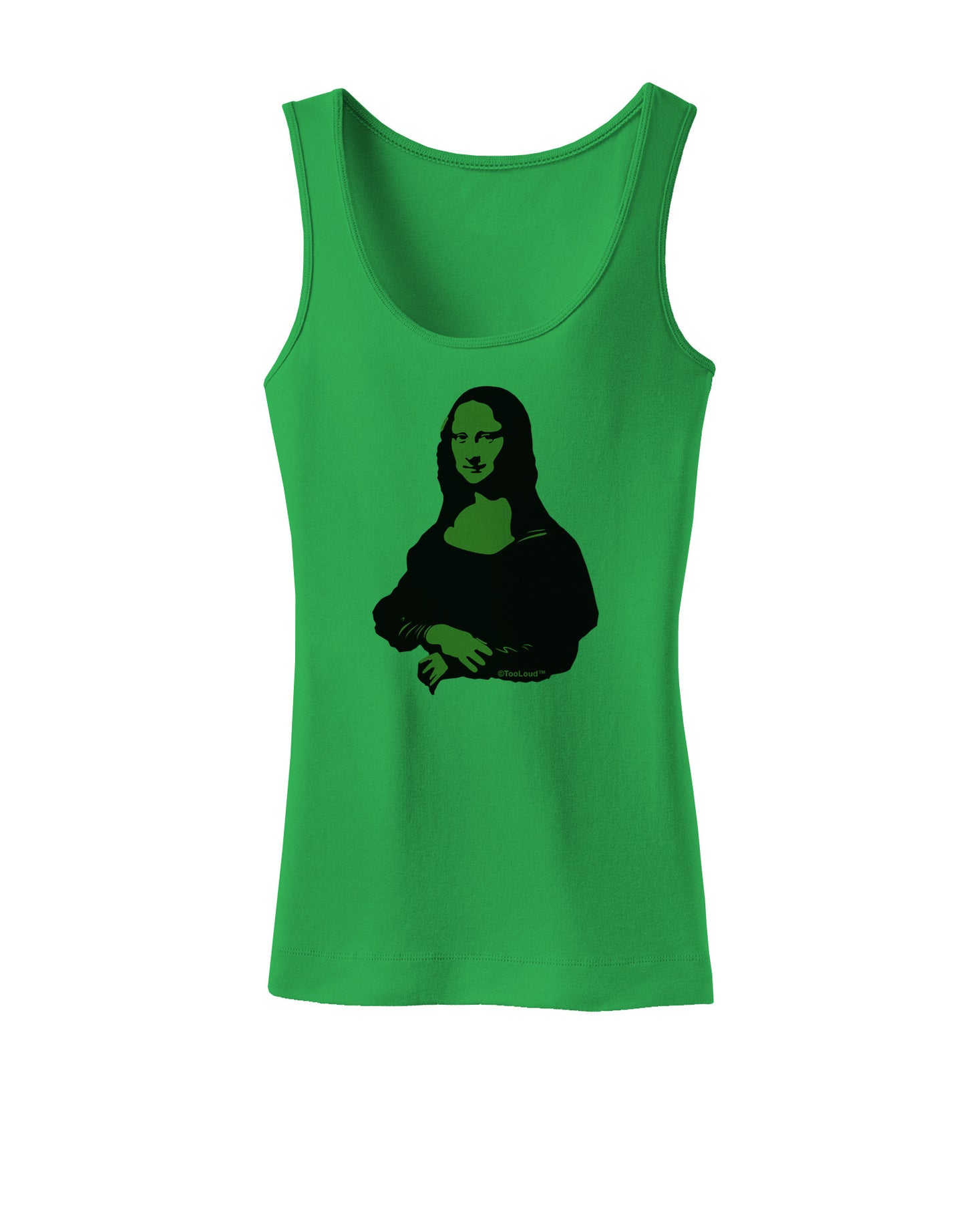 Mona Cutout Womens Petite Tank Top-TooLoud-KellyGreen-X-Small-Davson Sales