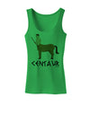 Greek Mythology Centaur Design - Color - Text Womens Tank Top by TooLoud-Womens Tank Tops-TooLoud-KellyGreen-X-Small-Davson Sales