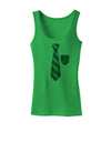 Wizard Tie Green and Silver Womens Petite Tank Top-TooLoud-KellyGreen-X-Small-Davson Sales