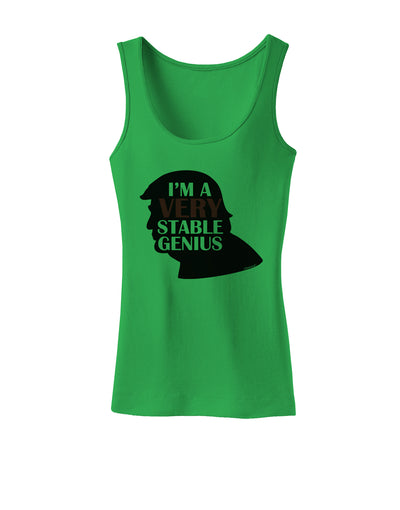 I'm A Very Stable Genius Womens Petite Tank Top by TooLoud-Clothing-TooLoud-KellyGreen-X-Small-Davson Sales
