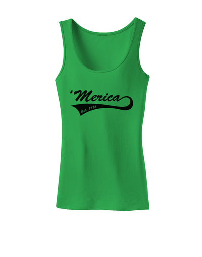 Merica Established 1776 Womens Tank Top by TooLoud-Womens Tank Tops-TooLoud-KellyGreen-X-Small-Davson Sales
