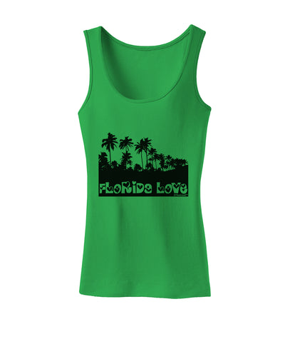 Florida Love - Palm Trees Cutout Design Womens Tank Top by TooLoud