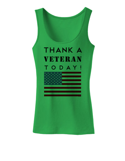 Thank a Veteran Today Womens Tank Top-Womens Tank Tops-TooLoud-KellyGreen-X-Small-Davson Sales