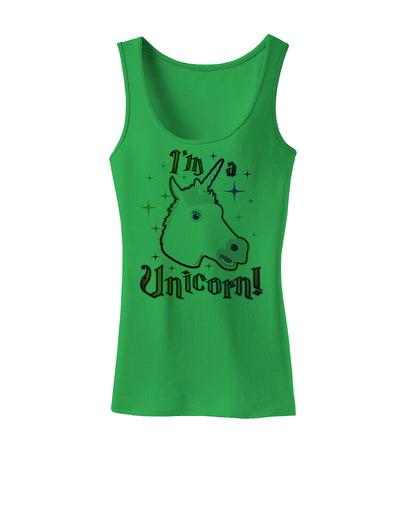 I'm a Unicorn Womens Tank Top-Womens Tank Tops-TooLoud-KellyGreen-X-Small-Davson Sales