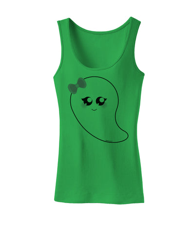 Cute Girl Ghost Halloween Womens Tank Top-Womens Tank Tops-TooLoud-KellyGreen-X-Small-Davson Sales