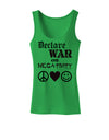 Declare War on Negativity Womens Tank Top by-Womens Tank Tops-TooLoud-KellyGreen-X-Small-Davson Sales