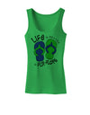 Life is Better in Flip Flops - Blue and Green Womens Tank Top-Womens Tank Tops-TooLoud-KellyGreen-X-Small-Davson Sales