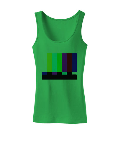 Color Bars Test Signal Womens Tank Top-Womens Tank Tops-TooLoud-KellyGreen-X-Small-Davson Sales