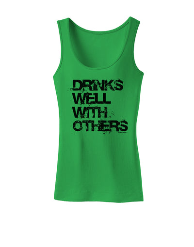 Drinks Well With Others Womens Tank Top by TooLoud-Womens Tank Tops-TooLoud-KellyGreen-X-Small-Davson Sales