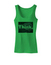 What We Think Buddha Womens Petite Tank Top-TooLoud-KellyGreen-X-Small-Davson Sales