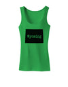 TooLoud Wyoming - United States Shape Womens Tank Top-Womens Tank Tops-TooLoud-KellyGreen-X-Small-Davson Sales