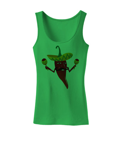 Red Hot Mexican Chili Pepper Womens Tank Top-Womens Tank Tops-TooLoud-KellyGreen-X-Small-Davson Sales