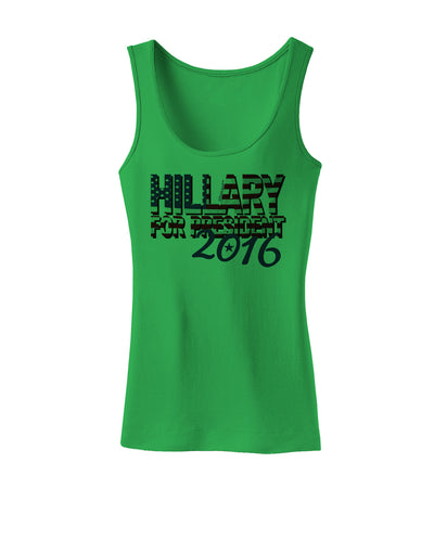 Hillary for President Flag Womens Tank Top-Womens Tank Tops-TooLoud-KellyGreen-X-Small-Davson Sales