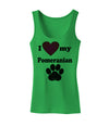 I Heart My Pomeranian Womens Petite Tank Top by TooLoud-TooLoud-KellyGreen-X-Small-Davson Sales