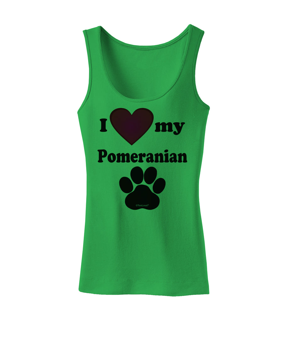 I Heart My Pomeranian Womens Petite Tank Top by TooLoud-TooLoud-White-X-Small-Davson Sales