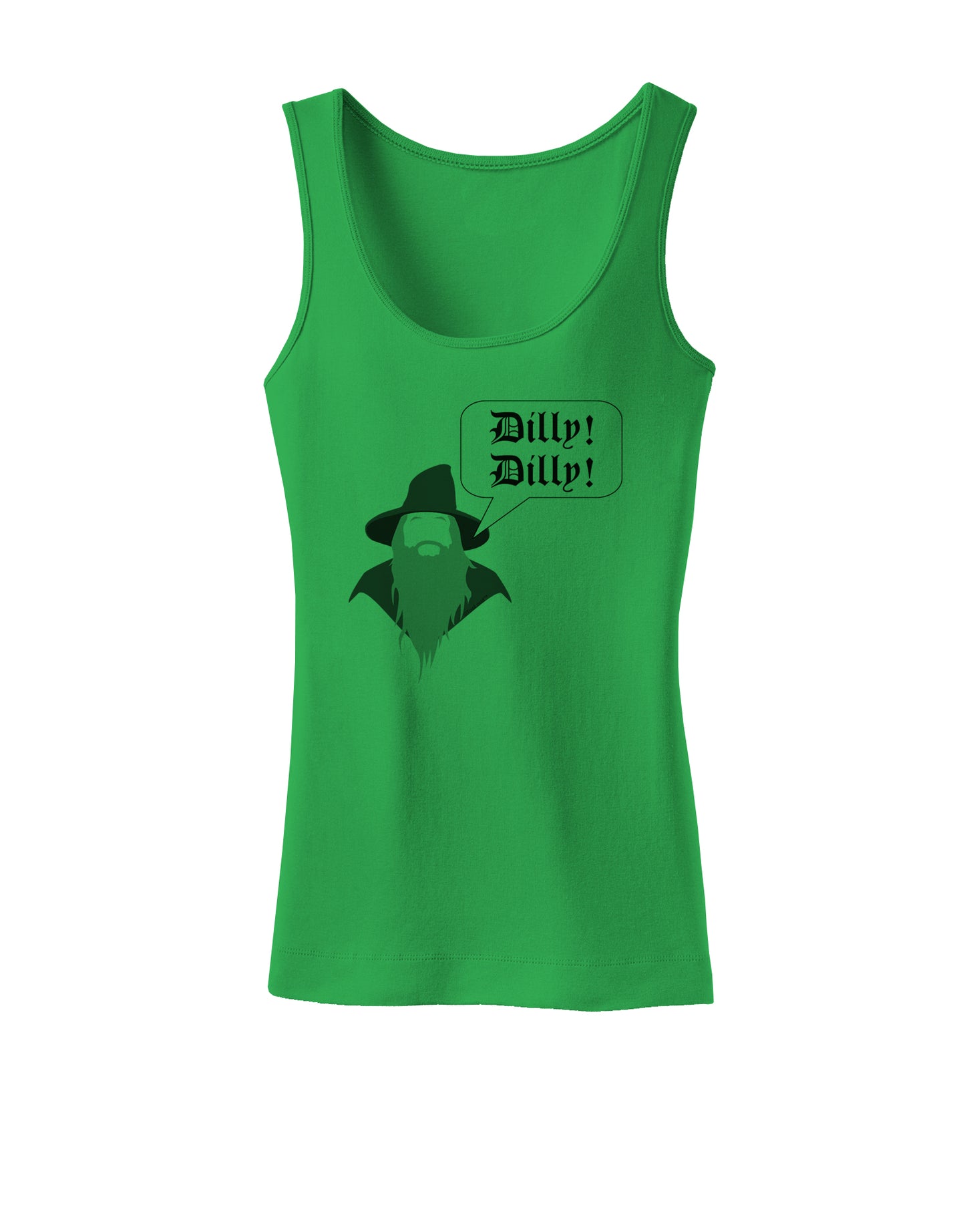 Wizard Dilly Dilly Womens Petite Tank Top by TooLoud-TooLoud-KellyGreen-X-Small-Davson Sales