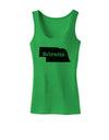 Nebraska - United States Shape Womens Tank Top by TooLoud-Womens Tank Tops-TooLoud-KellyGreen-X-Small-Davson Sales