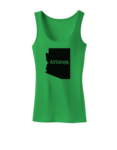 Arizona - United States Shape Womens Tank Top by TooLoud-Womens Tank Tops-TooLoud-KellyGreen-X-Small-Davson Sales