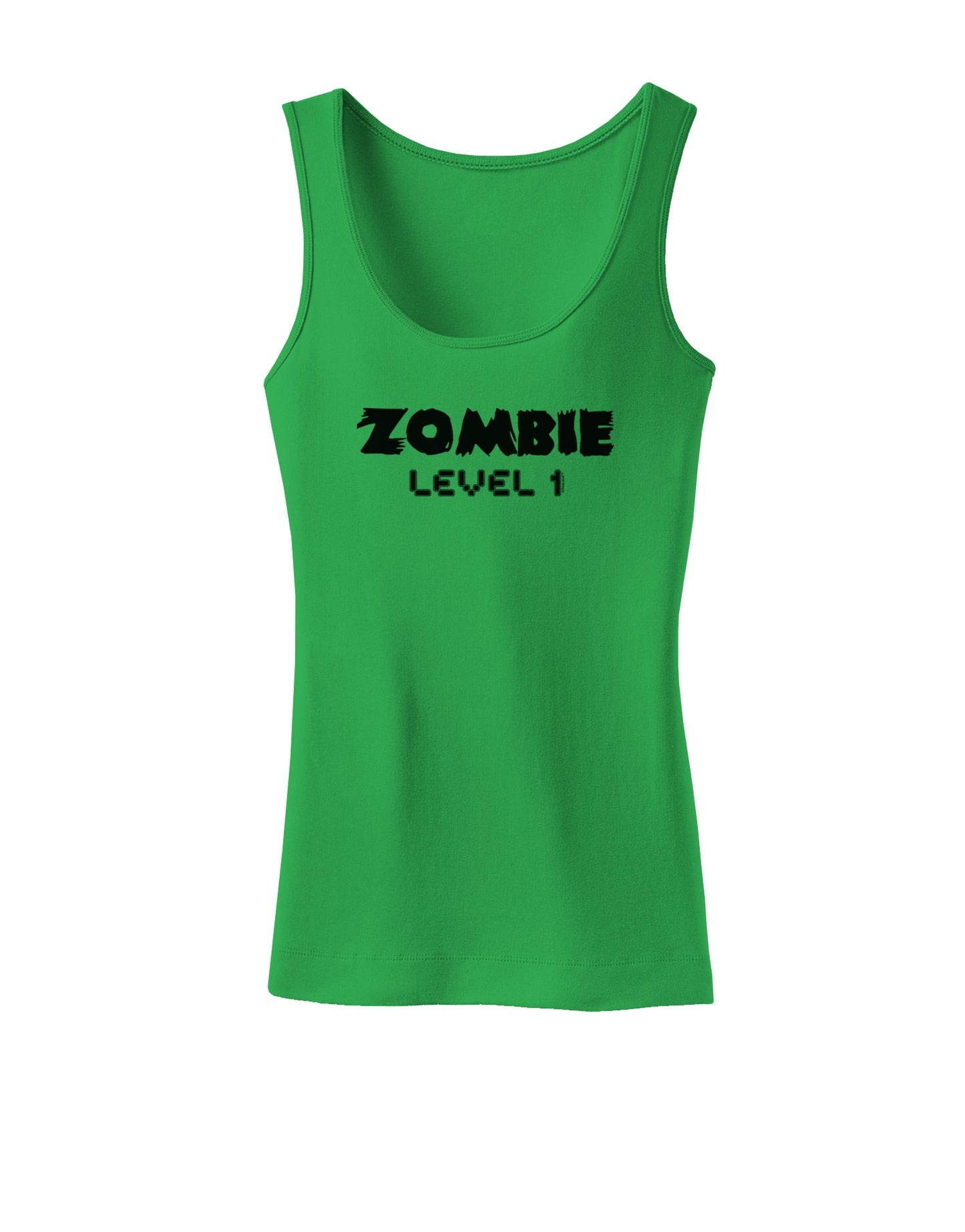 Zombie Level 1 - Funny - Halloween Womens Tank Top-Womens Tank Tops-TooLoud-KellyGreen-X-Small-Davson Sales