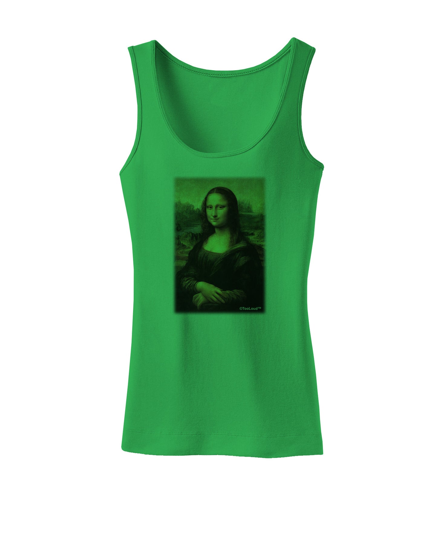 Mona Painting Womens Petite Tank Top-TooLoud-KellyGreen-X-Small-Davson Sales