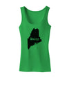 Maine - United States Shape Womens Tank Top by TooLoud-TooLoud-KellyGreen-X-Small-Davson Sales