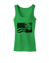 Patriotic USA Flag with Bald Eagle Womens Tank Top by TooLoud-Womens Tank Tops-TooLoud-KellyGreen-X-Small-Davson Sales