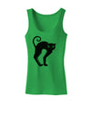 Cute Arched Black Cat Halloween Womens Tank Top-Womens Tank Tops-TooLoud-KellyGreen-X-Small-Davson Sales