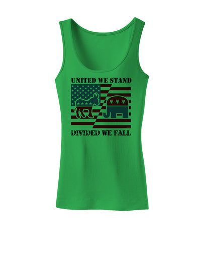 United We Stand Divided We Fall Womens Tank Top-Womens Tank Tops-TooLoud-KellyGreen-X-Small-Davson Sales