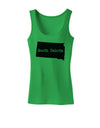 South Dakota - United States Shape Womens Tank Top by TooLoud-Womens Tank Tops-TooLoud-KellyGreen-X-Small-Davson Sales