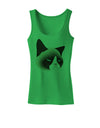 Cute Disgruntled Siamese Cat Womens Tank Top-Womens Tank Tops-TooLoud-KellyGreen-X-Small-Davson Sales