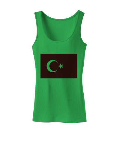 Turkey Flag Womens Petite Tank Top by TooLoud-TooLoud-KellyGreen-X-Small-Davson Sales