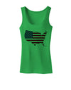 United States Cutout - American Flag Design Womens Tank Top by TooLoud-Womens Tank Tops-TooLoud-KellyGreen-X-Small-Davson Sales