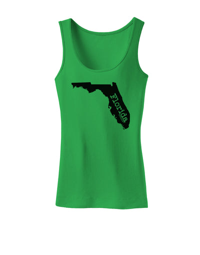 Florida - United States Shape Womens Tank Top by TooLoud-Womens Tank Tops-TooLoud-KellyGreen-X-Small-Davson Sales