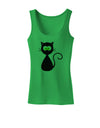 Black Cat Halloween Womens Tank Top-Womens Tank Tops-TooLoud-KellyGreen-X-Small-Davson Sales