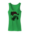 Santa Hat Disgruntled Siamese Cat Womens Tank Top by-Womens Tank Tops-TooLoud-KellyGreen-X-Small-Davson Sales