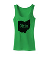 Ohio - United States Shape Womens Tank Top by TooLoud-Womens Tank Tops-TooLoud-KellyGreen-X-Small-Davson Sales